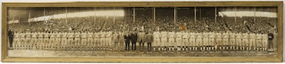 Lot 1559. An Extremely Scarce 1924 Panoramic Photograph of the First Colored World Series Featuring the Hilldale Giants and the 