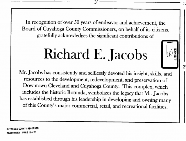 Jacobs plaque