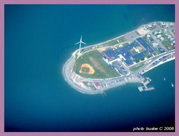 Aerial Hull, Ma Vestas wind turbine