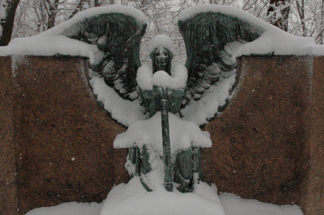 Obama Angel in Lakeview Cemetery